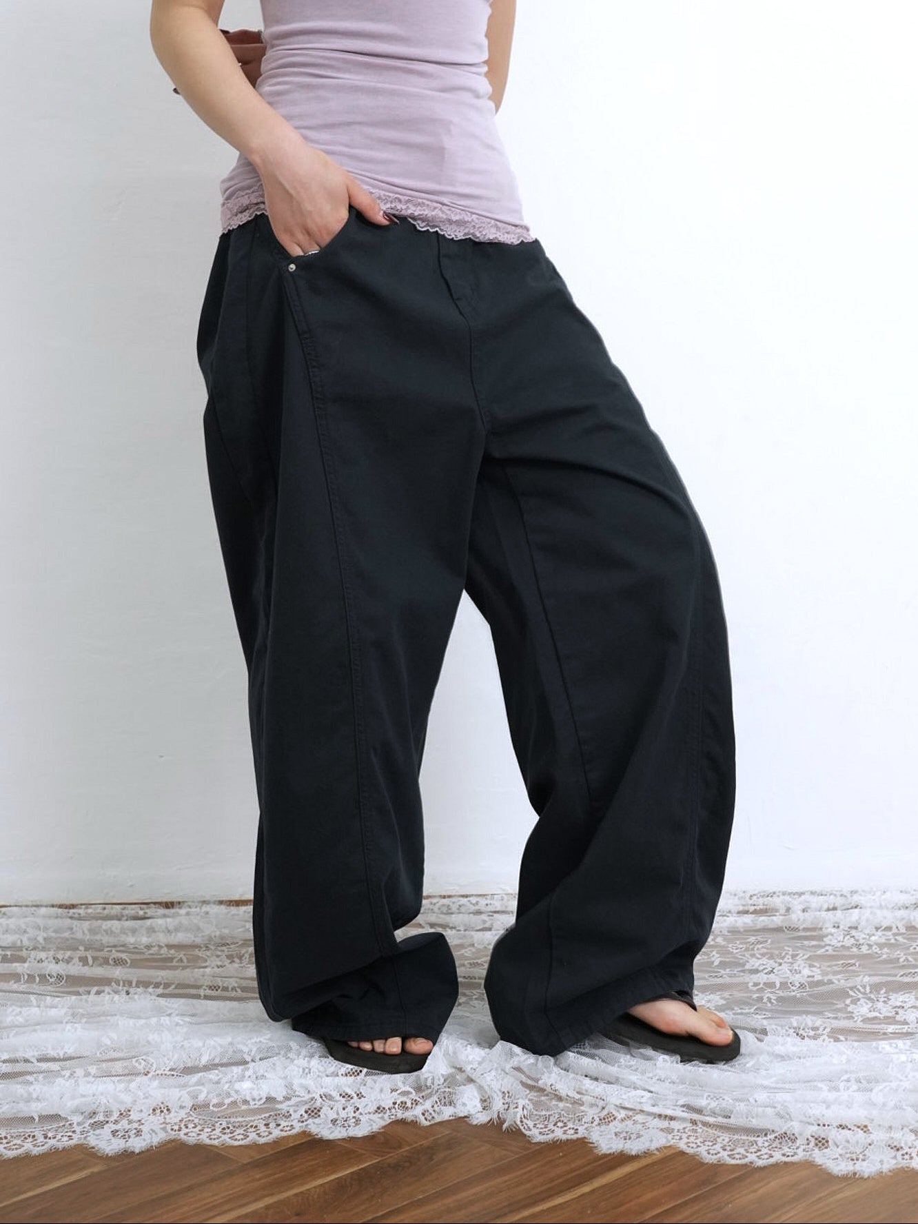 balloon wide pants