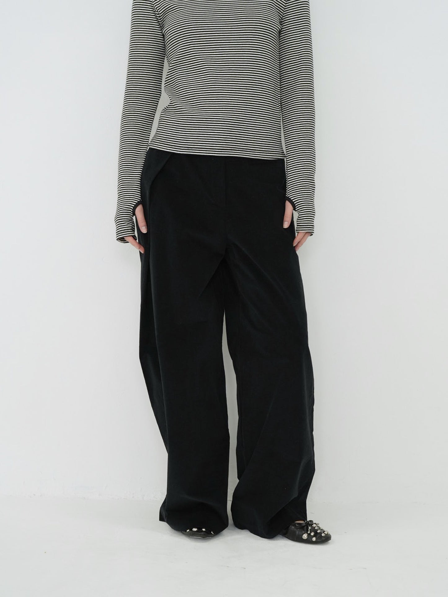 corduroy wrap pants