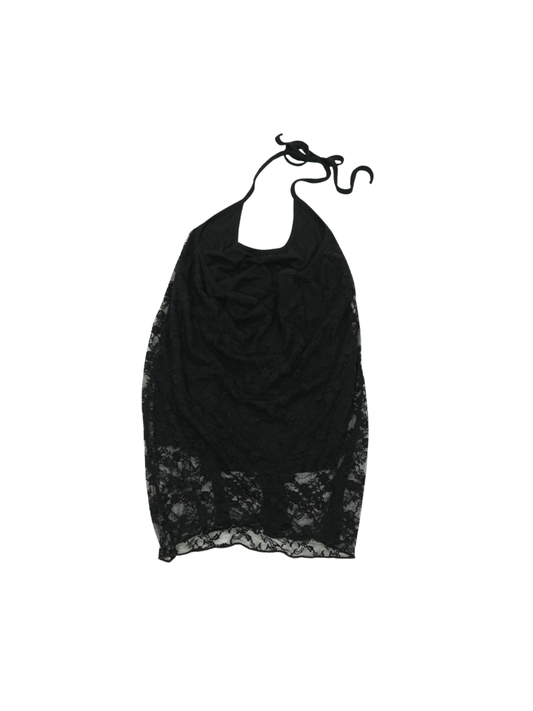 flower lace halterneck