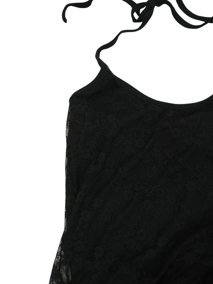 flower lace halterneck
