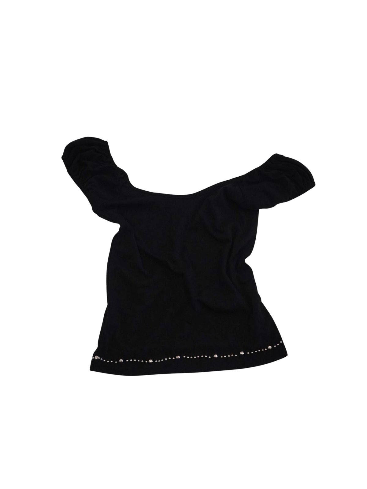 studded hem tops
