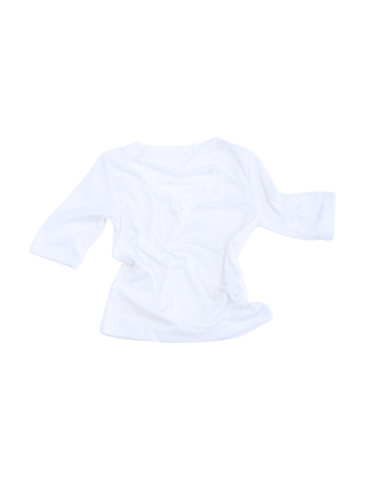 lace trim rib tops