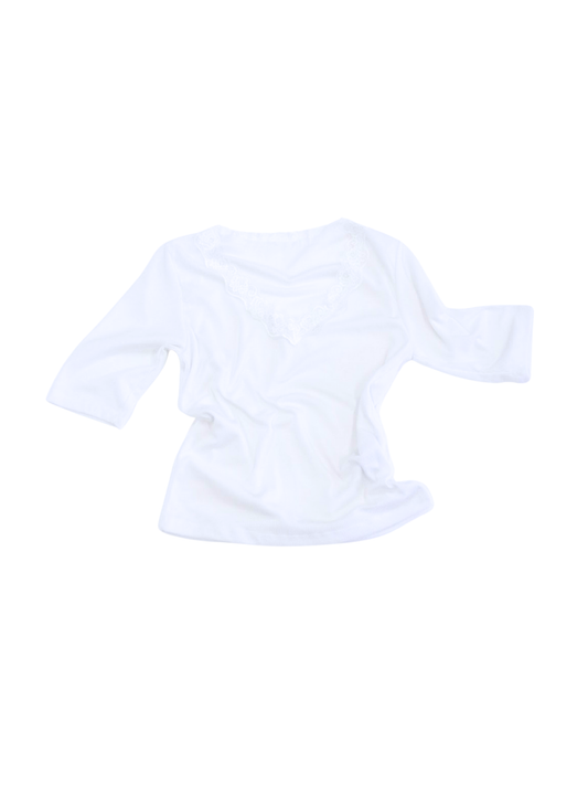 lace trim rib tops