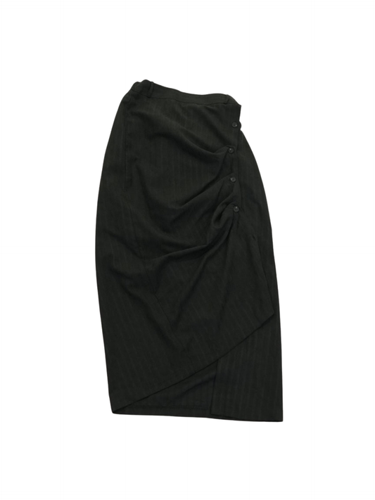 stripe gather skirt