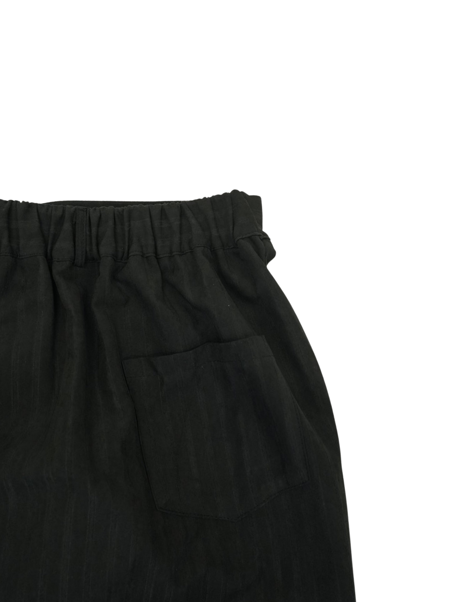 stripe gather skirt