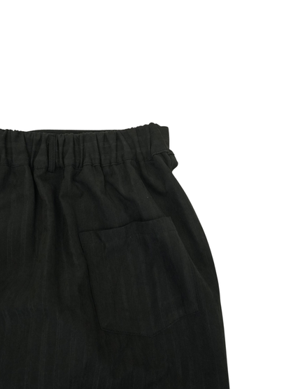 stripe gather skirt