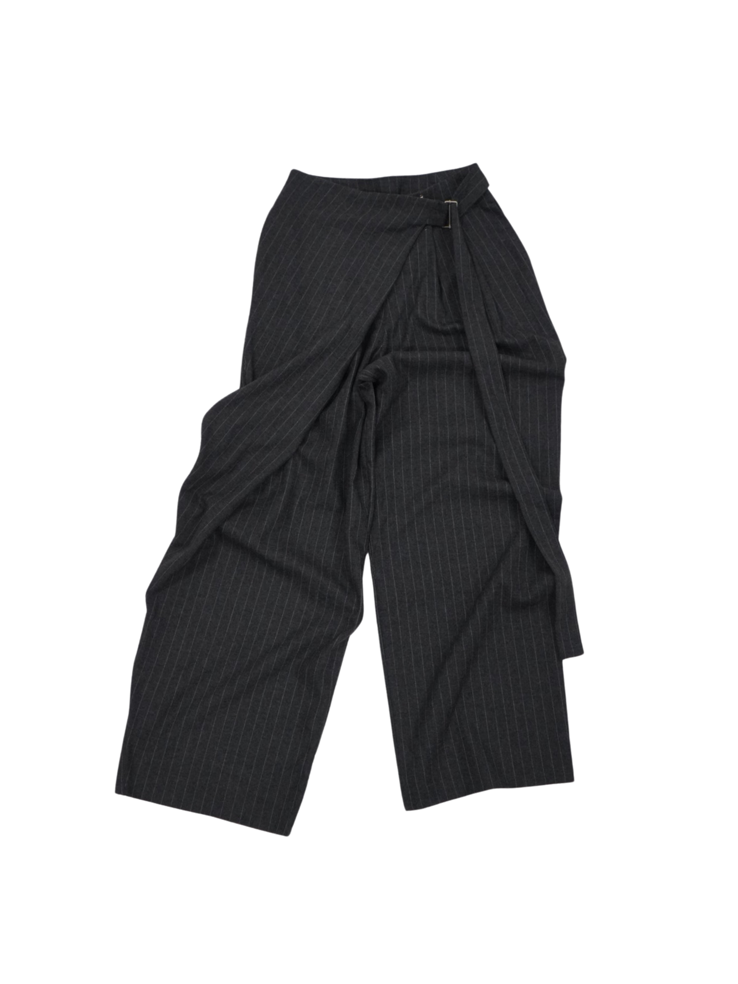 pinstripe wrap pants