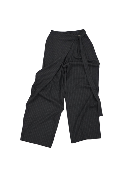 pinstripe wrap pants