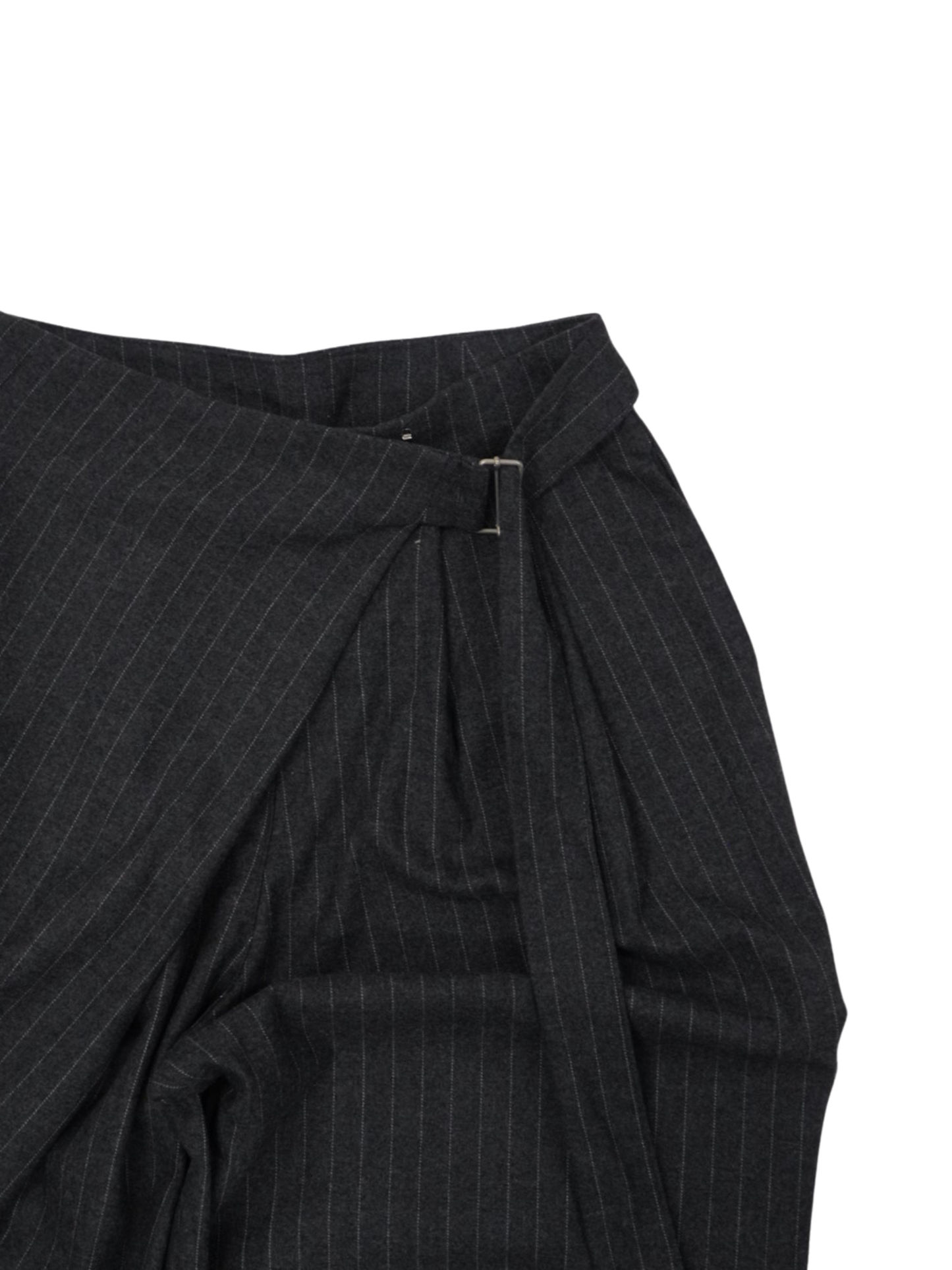 pinstripe wrap pants