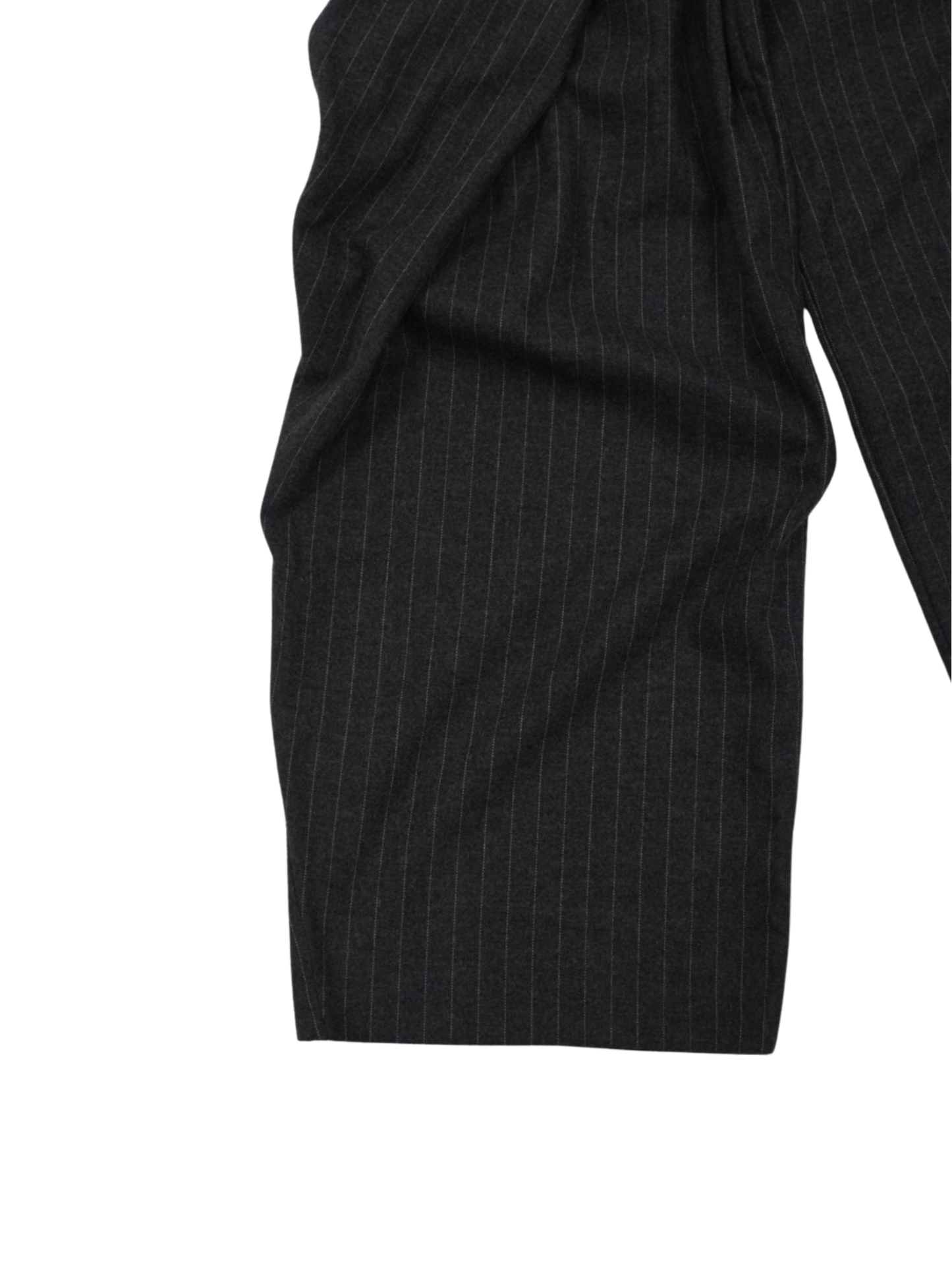 pinstripe wrap pants