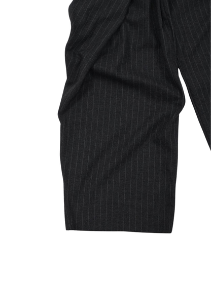 pinstripe wrap pants