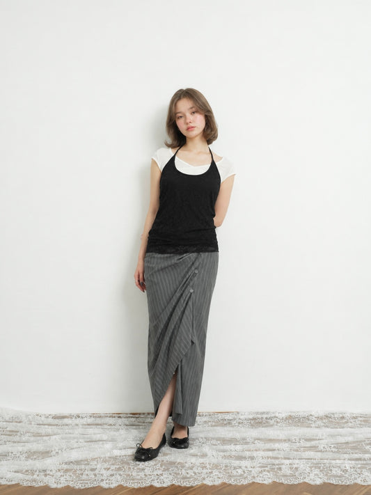flower lace halterneck