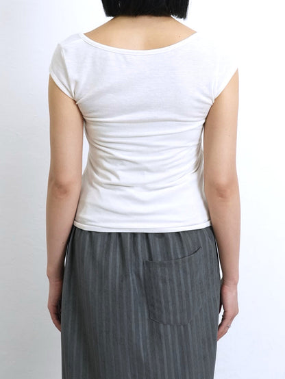 sleeveless cross tops