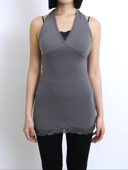 lace halterneck