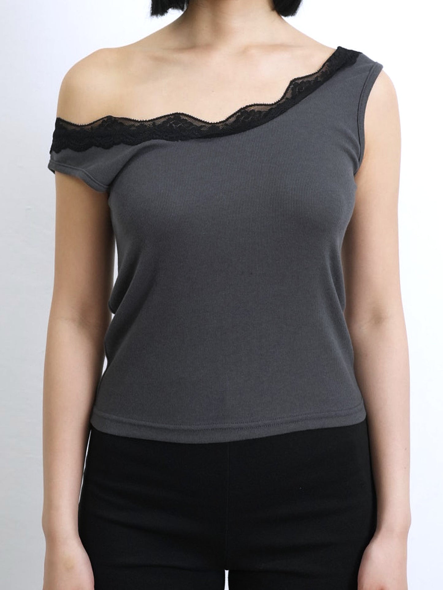 lace tank off shoulder