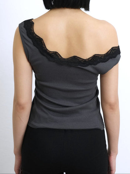 lace tank off shoulder