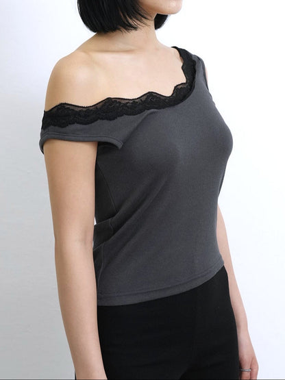 lace tank off shoulder