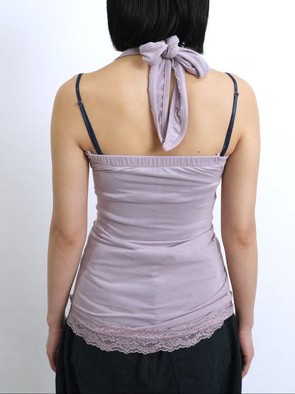 lace halterneck