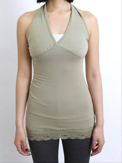 lace halterneck