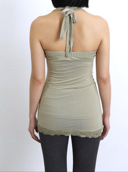 lace halterneck