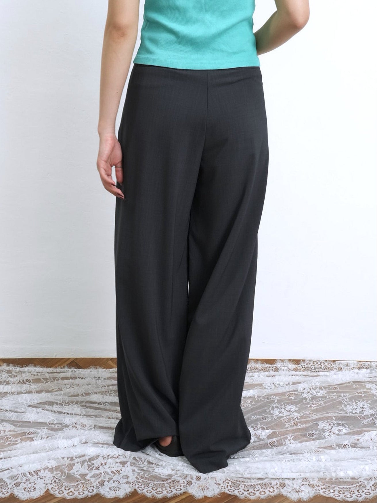 double tuck slacks