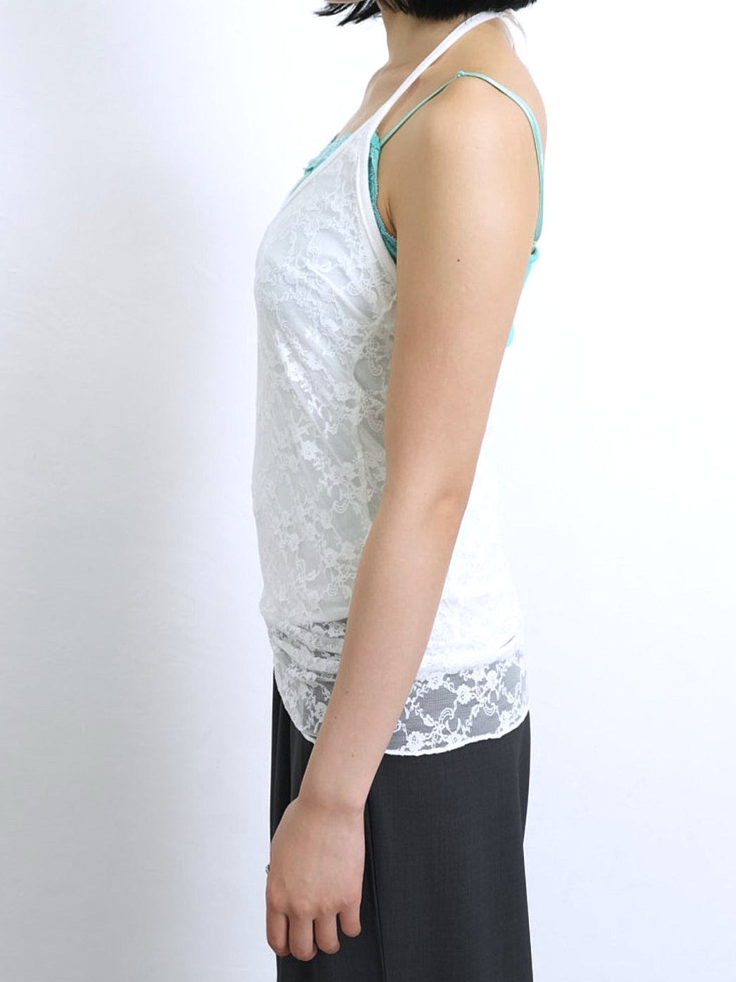 flower lace halterneck