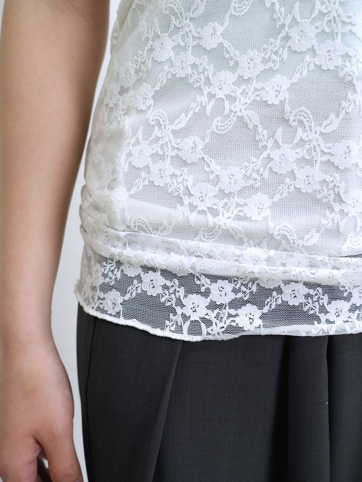 flower lace halterneck