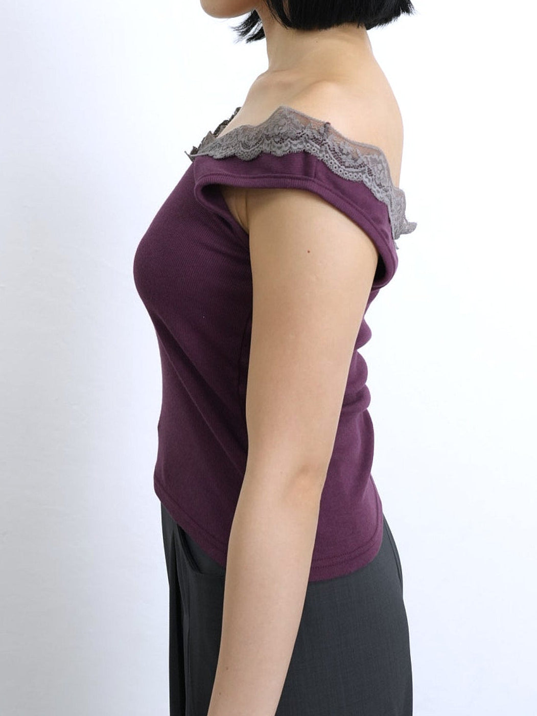 lace tank off shoulder